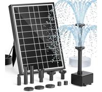 PONDIA Pompe de Fontaine Solaire pour Bac à Oiseaux, 8.5W Pompe Solaire Extérieure avec 7+ Modes de Pulvérisation & 1.5m Tuyau, Pompe Solaire DIY pour Jardin, Bassins, Piscines et Aquariums