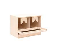 Pondoir 5 Compartiments 117x33x54 cm Bois de Pin Massif Cage Nid de Ponte vidaXL