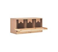 Pondoir 3 compartiments 96x40x45 cm bois de pin massif