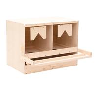 Pondoir 5 Compartiments 117x33x54 cm Bois de Pin Massif Cage Nid de Ponte vidaXL