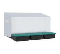 Pondoir à Poules Mural, Pondoir Nid pour Poules Pondeuses 3 Compartiments Acier galvanisé