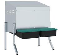 Pondoir à Poules, Pondoir Nid pour Poules Pondeuses 2 Compartiments avec Pieds en Acier galvanisé