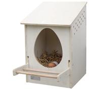 Kerbl Pondoir Hobbyfarming 1 compartiment boîte à œufs, bois 51 x 34 x 53 cm fixation murale