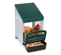 Pondoir Poules Pondeuses - Pondoir à Poules avec Plateaux Amovibles et Bac de Ramassage des œUfs Coulissant - Pondoirs Muraux 1/2/3 Trous pour Poules en Métal,1