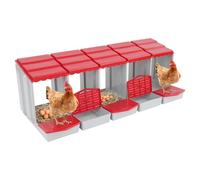 Pondoir pour poules, 5 compartiments, nichoir pour poules avec collection d'œufs, nichoir autonome ou mural pour poulailler