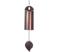 PONDON Carillon éolien, cloche cylindrique en fer marron, 66 cm, 0,9 kg, décoration de jardin, cadeau commémoratif de condoléances, pour la maison, la cour, la terrasse, excellente durabilité