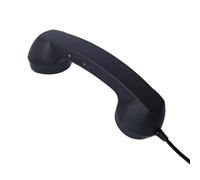 PONDON Combiné de téléphone rétro avec microphone, téléphone de type C, filaire, portable pour téléphone portable/PC, câble de 1 m, réponse à une touche, son clair
