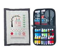 PONDON Kit de broderie avec livre de points, 18 x 24 cm, instructions en anglais (français non garanti)