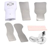 PONDON Kit de miroir dentaire LED avec fonction désembuage en acier inoxydable avec 4 têtes de photographie, rechargeable par USB