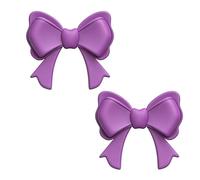 PONDON Lot de 2 grands nœuds en silicone pour écouteurs de 86 mm - Décoration pour écouteurs - Facile à nettoyer - Cadeau d'anniversaire - Ajoutez du charme