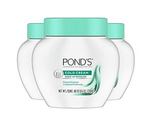 Ponds Cold Cream Cleanser 9.5oz Jar (3 Pack)