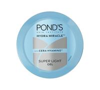 POND'S Gel hydratant super léger sans huile 100 g, avec acide hyaluronique et vitamine E pour une peau fraîche et éclatante et une hydratation 24 heures - Utilisation quotidienne