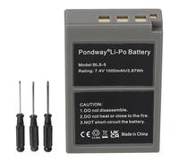 PONDWAY 1000mAh 7.4V BLS-5 Batterie de Remplacement Compatible avec Olympus OM-D E-M10/Mark Il/Mark IlI/MarkIlI S/Mark IV, PEN E-P3/PL1/PL2/PL3/PL5/PL6/PL8/PL9/PM1/PM2/Stylus 1s BLS-50 Appareils Photo