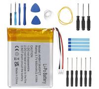 PONDWAY Batterie de rechange, 650 mAh, 3,7 V, AHB413645PCT, compatible avec Sennheiser EPOS Adapt 660, MB 660, PXC 550, 507271-88 avec kit d'outils