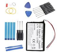 PONDWAY KE37BE49D0DX3 Batterie de rechange 1000 mAh 3,7 V compatible avec Garmin Edge 800 / Edge 810 / Edge Touring Sat Navs - Batterie Li-ion rechargeable avec outil de réparation