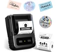 Ponek Étiqueteuse M102 - Imprimante d'étiquettes de codes-barres avec plus de 7 000 icônes et plus de 7000 modèles - Étiqueteuse de 5,1 cm pour petite entreprise, maison, bureau, cuisine, école