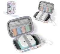 Ponek Étui pour imprimante d'autocollants pour T02/M02X/Y02C, compatible avec Phomemo M02/Memoking T02/Nelko PM230/Anycash/iDPRT/Cabaro Mini imprimante thermique, boîte de rangement de papier