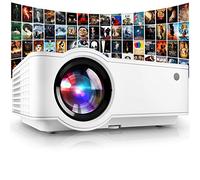 PONER SAUND Projecteur, mini projecteur 1080p amélioré 2024, compatible avec projecteur vidéo home cinéma, compatible avec USB, VGA, AV, SD, HDMI, smartphone, PC, ordinateur portable, PS3, PS4