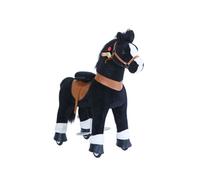 Poney à monter Noir avec sabot blanc Grand Modèle pour 4 à 9 ans