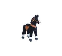 Poney à monter Noir avec sabot blanc Petit Modèle pour 3 à 5 ans