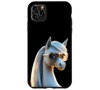 Poney avec Lunettes de Soleil Cavalière Ponette Poneys Coque pour iPhone 11 Pro Max