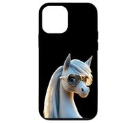 Poney avec Lunettes de Soleil Cavalière Ponette Poneys Coque pour iPhone 12 Mini