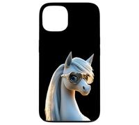 Poney avec Lunettes de Soleil Cavalière Ponette Poneys Coque pour iPhone 13