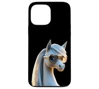 Poney avec Lunettes de Soleil Cavalière Ponette Poneys Coque pour iPhone 13 Pro Max
