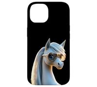 Poney avec Lunettes de Soleil Cavalière Ponette Poneys Coque pour iPhone 14