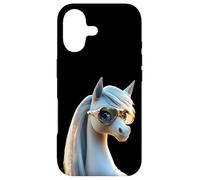 Poney avec Lunettes de Soleil Cavalière Ponette Poneys Coque pour iPhone 17