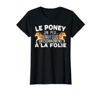 Poney Beaucoup Passionnément À La Folie Cadeau Équitation T-Shirt Graphique avec Valeur