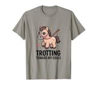 Poney de Motivation Mignon trottant vers Mes objectifs T-Shirt