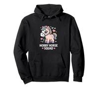 Poney Kawaii Pastel pour Enfants Hobby Horse Squad Sweat à Capuche