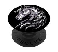 Poney Poulain Cavalière Poneys Équitation Ponette PopSockets PopGrip Adhésif