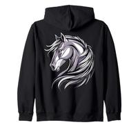 Poney Poulain Cavalière Poneys Équitation Ponette Sweat à Capuche