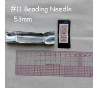 Poney Sharp Point Point Tip Broderie Aiguilles À Coudre Crewels Long Big Eye Easy Threading Aiguille À Perler,25pcs/Pack - Type Size 11 Beading-10 Packs