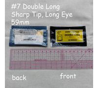 Poney Sharp Point Point Tip Broderie Aiguilles À Coudre Crewels Long Big Eye Easy Threading Aiguille À Perler,25pcs/Pack - Type Size 7 Double Long-10 Packs