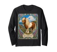 Poney Shetland Elegant Art Nouveau Manche Longue