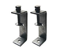 PONEZG 2 pièces Mini Serre-Joints en C Ouverture 100mm, Serre Joint en C Inoxydable Plage de Serrage 65-95 mm C Clamp Set, Pinces et Tendeurs pour Travail du Bois, Fabrication de Meubles, Bricolage