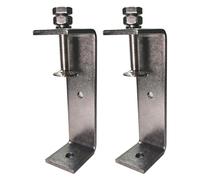 PONEZG 2 pièces Mini Serre-Joints en C Ouverture 130mm, Serre Joint en C Inoxydable Plage de Serrage 90-125 mm C Clamp Set, Pinces et Tendeurs pour Travail du Bois, Fabrication de Meubles, Bricolage