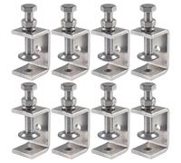 PONEZG 8 pièces Mini Serre-Joints en C Ouverture 35mm, Serre Joint en C Inoxydable Plage de Serrage 6-30 mm C Clamp Set, Pinces et Tendeurs pour Travail du Bois, Fabrication de Meubles, Bricolage