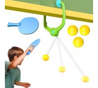 Pong pour porte suspendue : ensemble de porte Pong de 7,87 x 10,24 pouces, entraîneur de tennis avec raquette et balles, au-dessus de la porte pour enfants et adolescents | athlètes débutants
