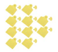 Pongnas 10 Electronic Ear Tag Imperproofing TPU 860-960MHz UHF U9 Chip Livestock Eart pour le Suivi de la Gestion des Animaux, Modèle R08 avec IS018000-6C Chip