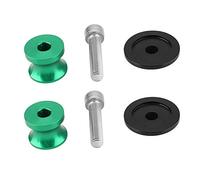 Pongnas 2 Pièces 8Mm CNC Aluminium Moto Support Arrière Bras Oscillant Bobine Curseurs avec Finition () (GREEN)