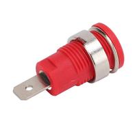 Pongnas 50pcs Banana Socket 4 Mm High Current Décharge à Longue Durée de Vie Good Transmission Electrical Test Accessoires pour les Tests électroniques (rouge)