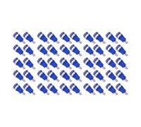 Pongnas 50pcs Banana Socket 4 Mm High Current Décharge à Longue Durée de Vie Good Transmission Electrical Test Accessoires pour les Tests électroniques (BLUE)