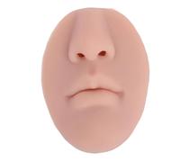 Pongnas 5D Silicone Nez Bouche Modèle Piercing Pratique Parties du Corps Réaliste Lèvre Bijoux Présentoir Éducation avec Texture Douce Peau (BROWN)