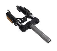 Pongnas Absorbeur D'amortisseur de Vibration de Vibration Avant de Fourche Avant électrique Suspension Avant en Acier de 15 Pouces pour la Plupart des Scooters avec Miroir du Réflecteur