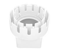 Pongnas Adaptateur de Gouttière de Descente de Gouttière Carrée de 3 X 4 Pouces, Adaptateur de Tuyau de Drainage, Raccord Mural Extérieur en PVC pour un Drainage sans Couture avec un (WHITE)