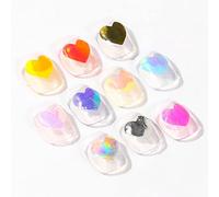 Pongnas AURORA ICE CUBE Stickers Nail Sirène Symphonie de Cellulophane Autocollants Transparents sans Colle Besoin de Nail Arts (Couleur assortie #00)